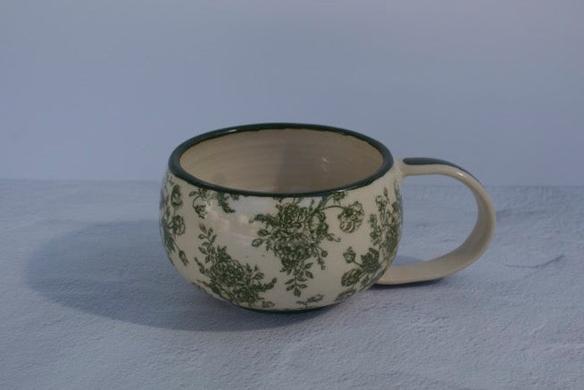 Hand-Painted Cappuccino Mug